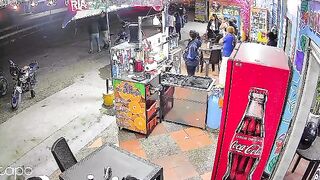 Shocking Moment Woman Steps in Front of Truck for Instant Suicide