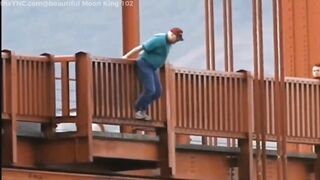 Compilation of suicide by jumping off a building