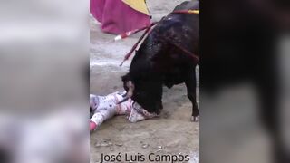 Classic: Spanish bullfighter brutally gored