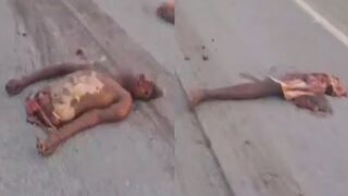 Truck Turned Motorcyclist Into A Puzzle