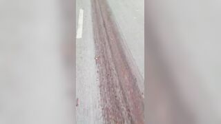 Truck Turned Motorcyclist Into A Puzzle