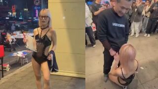 Local Adult Movie Star Gives Head In Public