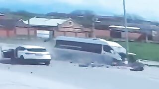 In Ingushetia, SUV and Minibus collided tragically