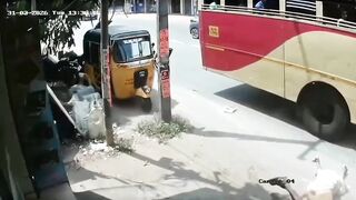 Couple On Motorcycle Takes A Short Flight After Being Hit By Car