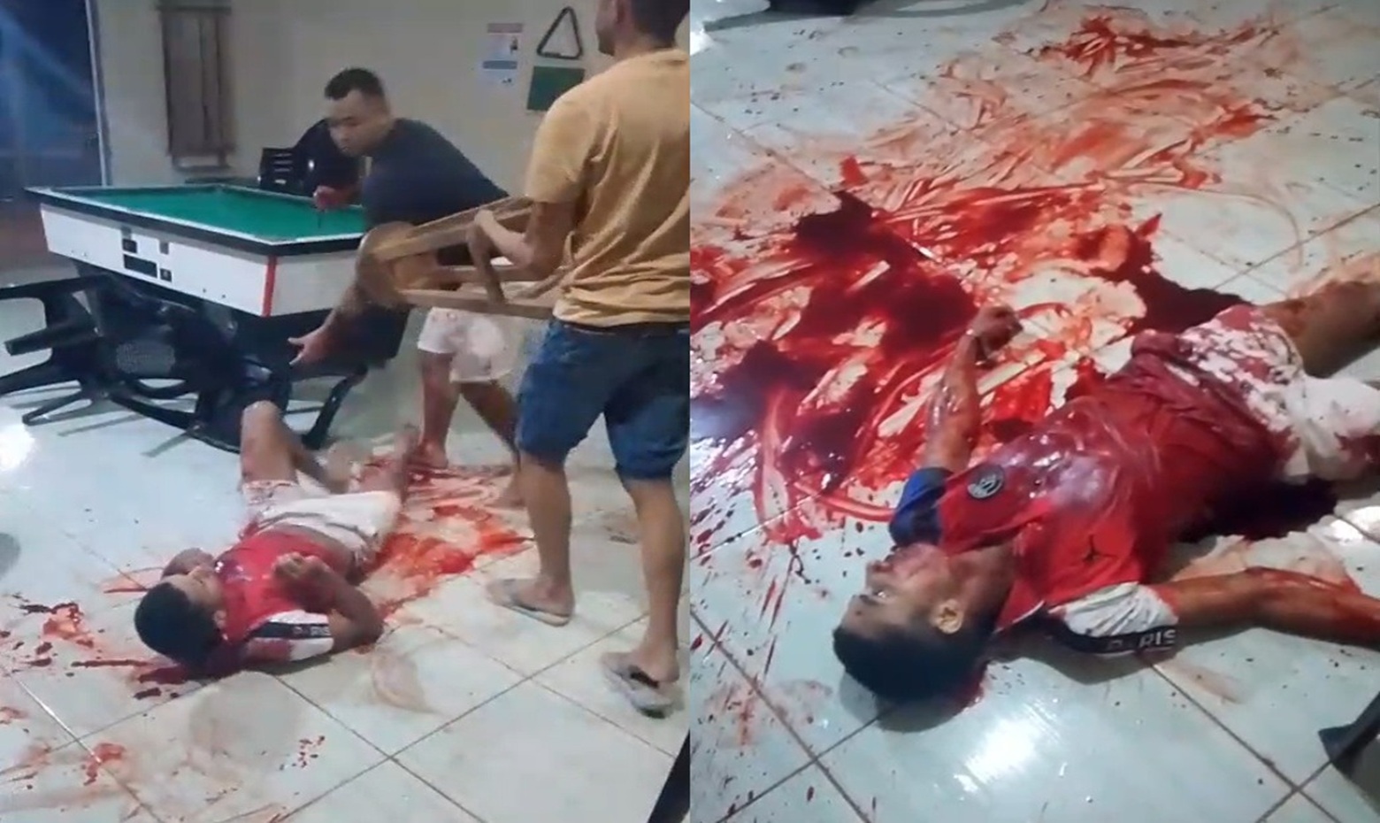 Bloody Scene: Man Killed with Over 20 Stabs Inside Billiard Hall