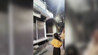 Woman Jumps From The Roof Of Burning Building In India