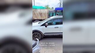 Woman Fell From Motorcycle And Was Completely Destroyed By Truck