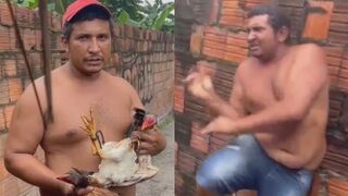 Chicken Thief Caught Red Handed And Punished In Favela