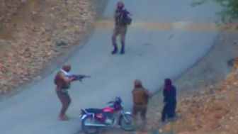 Pakistani Soldiers Stop Two Terrorists And Eliminate Them After They Open Fire