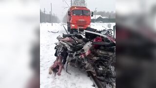 Classic: Young Woman's Body Being Dragged Away From Accident Scene (2020)