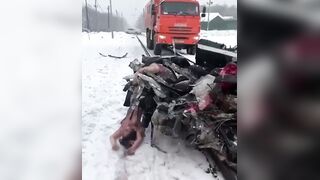 Classic: Young Woman's Body Being Dragged Away From Accident Scene (2020)