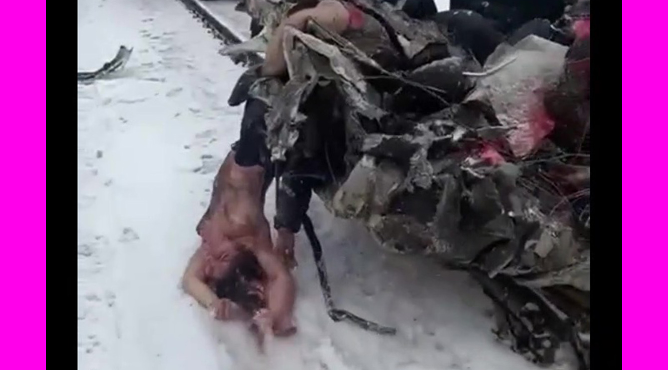 Classic: Young Woman's Body Being Dragged Away From Accident Scene (2020)
