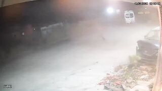 Mad Man Attempts To Kill His Opps With A Tractor