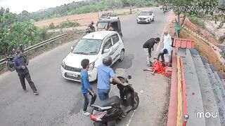Woman flung nearly 10 feet after being hit by a speeding car