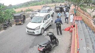 Woman flung nearly 10 feet after being hit by a speeding car