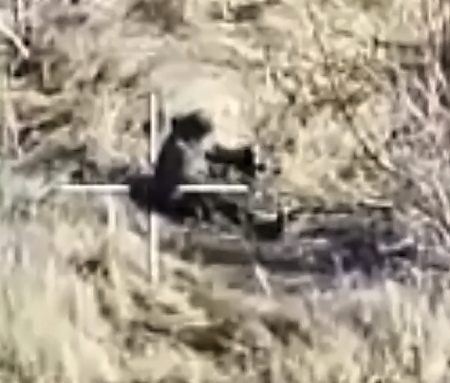 Orc picks up an unexploded drone and activates the detonator