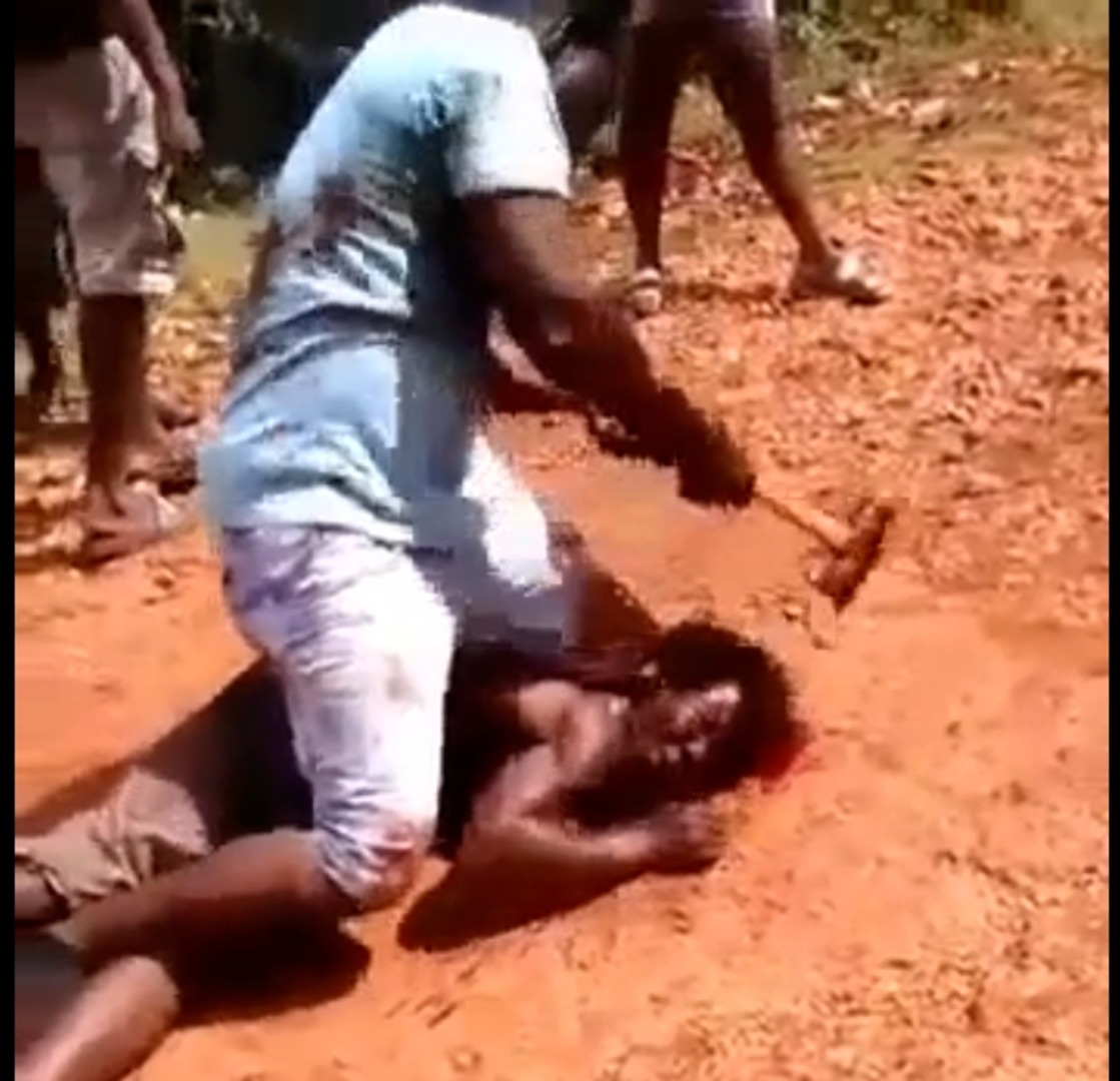 Classic: Pedo has his head smashed by a hammer and parts of brain eaten