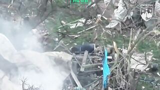 A russian invader attempted to blow himself up with a grenade