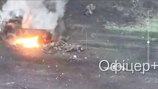 Greatest hits compilation of Ukrainian FPV drones obliterating Russians