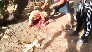 Classic: dismembered and beheaded while still alive