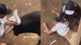 FAFO: Man Gored By Bull During Event In Colombia