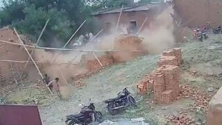 Workers Buried Alive After Wall Collapses in India