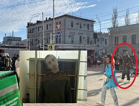 In Tambov, a man hanged himself in a crowded shopping center