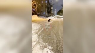 Attack on a migrant somewhere in Russia