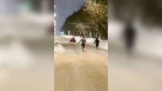 Attack on a migrant somewhere in Russia