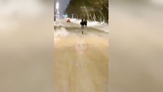 Attack on a migrant somewhere in Russia