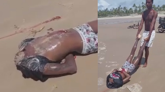 Headless Male Body Woth Hands Tied Discovered On The Beach