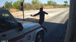 Police Vehicle Brutally Runs Over Toll Booth Worker – Left Fighting for Life