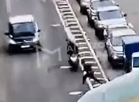 St. Petersburg traffic jam