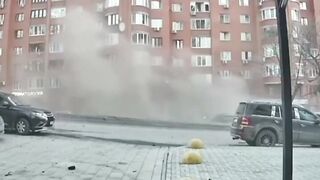 UA forces drone crashes into 16-story residential building in Ufa