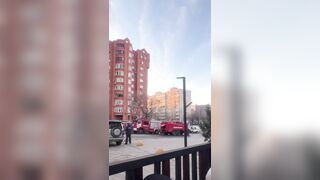 UA forces drone crashes into 16-story residential building in Ufa