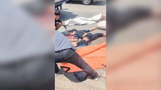 The man was expelled in the accident.