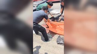 The man was expelled in the accident.