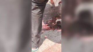 The man was expelled in the accident.