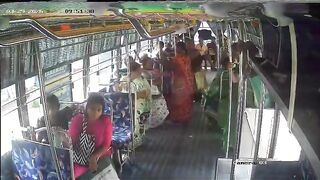 Old Woman Dies After Falling Off A Moving Bus In India