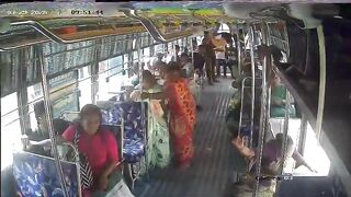 Old Woman Dies After Falling Off A Moving Bus In India