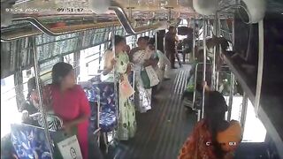 Old Woman Dies After Falling Off A Moving Bus In India