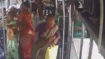 Old Woman Dies After Falling Off A Moving Bus In India