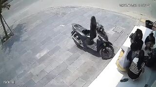 Revenge Attack: Men on Motorcycles Assault Woman Outside Her Workplace