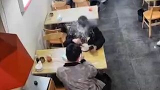 Boiling Soup Bowl Explodes Suddenly, Scalding Customer's Face in Restaurant Horror