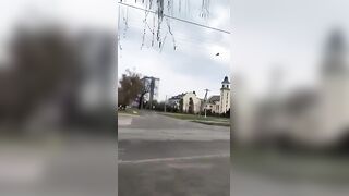 A Russian Drone Struck a Multi-Story Residential Building in the Kyiv Region