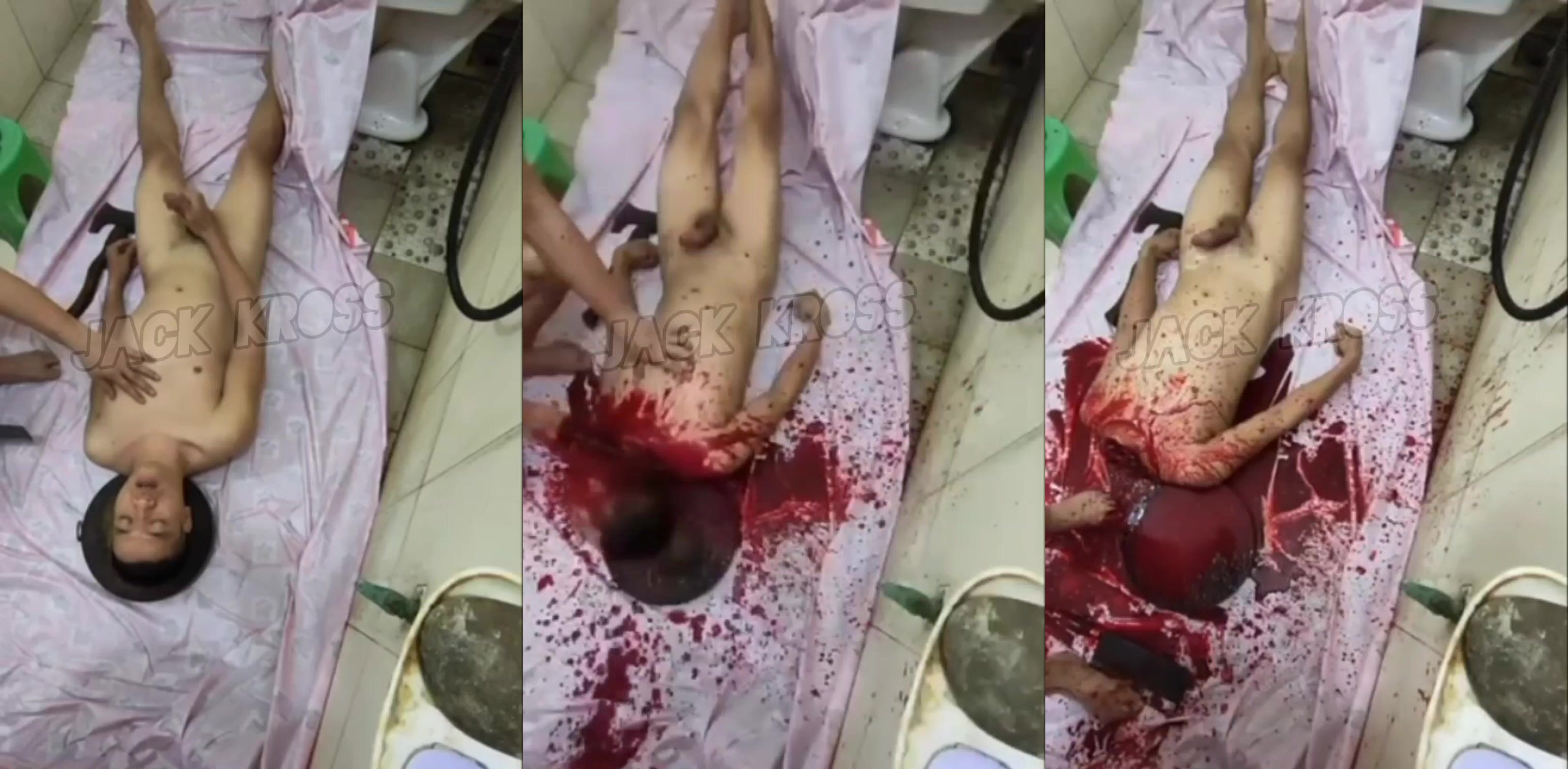 Chinese man ejaculates while he gets beheaded