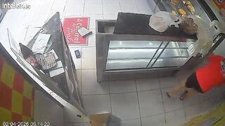 Heroic Coworker Beats Knife Attacker with Chair to Save Stabbed Cashier