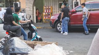 Street fight in mexico