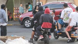Street fight in mexico