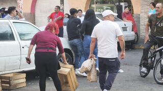 Street fight in mexico